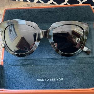 Warby Parker sunglasses and case